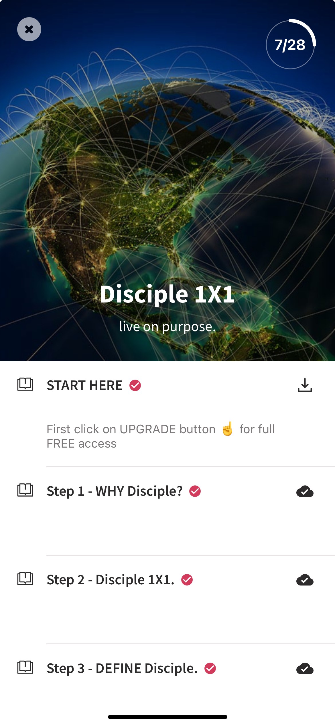 Disciple1x1 App Screenshot